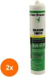 Den Braven Set 2 x Silicon Universal 1001 U, Interior si Exterior, Transparent, 280 ml (LIZ-2xZLN-D12002207)