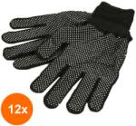 Berger Set 12 x 12 Manusi de Protectie cu Buline din Cauciuc, Nr. 10 (LIZ-12xZLN-4248)