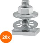 Index Set 20 x Pre-zincaton de Sudare M 6x20 2018-2830-zincat (COR-20xI.TG230620S)