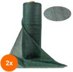 Zilan Set 2 x Plasa de Umbrire, 2 m x 50 m, Umbrire 75 la Suta, 100 mp, Zilan (LIZ-2xZLN-EXT9798)