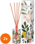 BISPOL Set 2 x Odorizant Difuzor cu Betisoare pentru Casa, Paradisul Fructelor, 45 ml, Bispol (GIL-2xLCA-DZ45S-344)