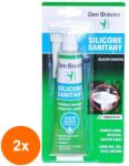 Den Braven Set 2 x Silicon Sanitar Transparent, Den Braven, 80 ml, Blister (LIZ-2xZLN-D616416122)