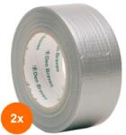 Z-tools Set 2 x Banda Ultra Rezistenta Argintie, pentru Lipit, 50 mm x 25 m, Den Braven (LIZ-2xZLN-D9061)
