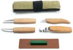 BeaverCraft Wood Carving Tool Set for Spoon Carving (4 tools in roll + accessories) S48 (S48)