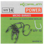 Korum Xpert power micro barbed hooks - size 14 (KHXPB/14) - nextfish