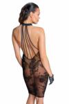  Szexi midi ruha Midi tulle dress with velvet straps in the back - l