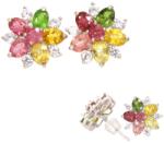  Cercei Turmalina Mixt rotunda fatetata 10x10x15 mm energie cromatica cadou cu semnificatie