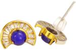  Cercei Lapis Lazuli rotund fatetat 3x3x15 mm cu Argint 925 pentru comunicare autentica - 1 Pereche