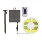 V-TAC Szolár napelemes LED szalag szett 1.2W IP67 4000K - 23045 - b-led