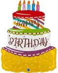  Fólia lufi Happy Birthday torta 69 cm (10580G72019-P)