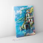 Makana Tengerparti álomház - Számfestő készlet, kerettel (40x50 cm)