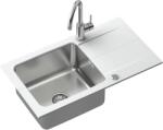 Quadron Edward gránit és acél mosogató 78x44 cm fehér FUS_E7844BI_3623500BS