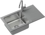 Quadron Edward gránit és acél mosogató 78x44 cm szürke/grafit/onix FUS_E7844SZ_3623500BS