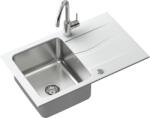Quadron Michael gránit és acél mosogató 78x48 cm fehér FUS_M7848BI_3623500BS