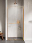 NEW TRENDY Smart zuhanyajtók 140 cm tolható réz csiszolt/átlátszó üveg EXK-7656 (EXK7656)