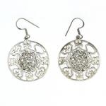  Cercei Argint 925 - Floare - 22x22 mm