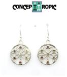  Cercei din Argint 925 Mandala 7 Chakre - 20 x 20 mm - 1 Pereche