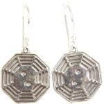  Cercei din Argint 925 Octograma - 18 x 18 mm - 1 Pereche
