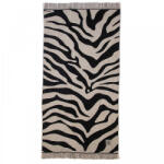 Greenwich Polo Club Prosop de Plajă De bumbac Black / Beige cu franjuri 180x90cm. 267901803738 (267901803738) Prosop