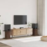 vidaXL 2 db barna tölgy színű szerelt fa hangszóróállvány 30x30x40 cm (852651)