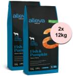 Alleva Natural Adult Medium/Maxi Fish & Pumpkin 2x12 kg