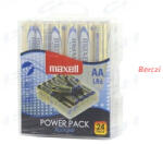 Maxell Alkálielem Power Pack LR-6 AA 24db-os visszazárható átlátszó műanyag dobozban (790269.04.CN) - berczitech