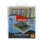 Maxell Alkálielem Power Pack LR-6 AA 24db-os visszazárható átlátszó műanyag dobozban (790269.04. CN) (790269.04.CN)