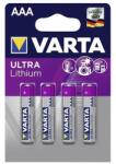 VARTA Elem mikro VARTA Ultra Líthium AAA 4-es (6103301404) - fotoland