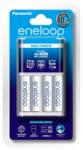 Panasonic Eneloop Timer akkutöltő + 4db Eneloop AA (KKJ51MCC40E)