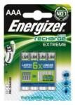 Energizer Tölthető elem, AAA mikro, 4x800 mAh, előtöltött, ENERGIZER "Extreme (eaku11) - irodaszer