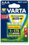 VARTA Ready To Use 1.2V AAA Ni-Mh 800mAh akku 4db (R2U) (56703) (56703)