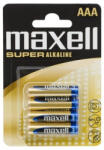 Maxell Elem - Szuper Alkáli elem, 4db AAA (LR03), 1, 5V (no mercury) (18731)