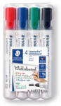STAEDTLER Táblamarker készlet, 2 mm, kúpos, STAEDTLER "Lumocolor® 351", 4 különböző szín (TS351WP4) (TS351WP4)
