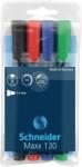 Schneider Maxx 130 Kerek Hegyű Alkoholos Marker Készlet - 1-3 mm, 4 Színben (113094)