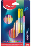 Maped Filctoll Készlet 25 mm Kimosható 12 Különböző Szín Nightfall (IMA844400)
