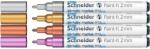 Schneider Metálfényű marker készlet, 2 mm, SCHNEIDER "Paint-It 011", 4 különböző szín (tsc011v41) - irodaszer