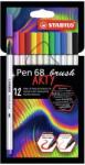 STABILO Pen 68 Brush Arty Ecsetirón Készlet - 12 Különböző Szín (568/12-21-20)
