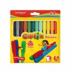 Keyroad Rostirón, filctoll készlet összekapcsolható fejekkel 24 db/bliszter Keyroad Capfix, vegyes színek (KR971770) (38487)