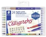 STAEDTLER Kalligrafikus marker készlet, 2, 0/3, 5 mm, kétvégű, STAEDTLER "3005", 24 szín (TS3005TB24) - fiorex