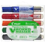 Pilot Táblamarker készlet, 2, 3 mm, kúpos, PILOT "V-Board Master", 5 különböző szín (PBMTK5) - papirtar