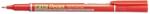 Pentel Nf450-B OHP S Vékony Hegyű Alkoholos Marker - 1.2 mm, Piros (NF450-B)