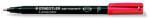 STAEDTLER Lumocolor 318 F Ohp Alkoholos Rostirón - Tűhegy 0, 6 mm, Piros