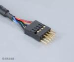 Akasa Kábel USB Hosszabbító Akasa USB 2.0 (Female) - USB 2.0 (Male) 40cm Belső EXUSBI-40 (EXUSBI-40)