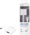 LogiLink UA0236A HDMI USB Type-C Anya Apa Adapter Fehér