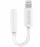 Dudao Adaptor Audio Dudao L16i Lightning la 3.5mm 10cm Alb (ad/Ligh-3.5mm/L16i/a/bl)