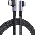 UGREEN angled USB Type C cable - USB Type C Quick Charge Power Delivery 100 W 5 A 2 m black (US335 70698) - vexio