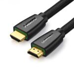 UGREEN High End HDMI 2.0 nylon fonatos kábel 4K 60Hz 3D 18Gbps HDR ARC Ethernet (HEC) 48bit 1.5m fekete (HD118 40409)