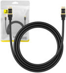 Baseus Hálózati kábel Cat. 8, Ethernet RJ45, 40 Gbps, 1, 5m (fekete)