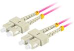 Lanberg Optikai patch MM SC/UPC-SC/UPC duplex 1m LSZH OM4 50/125 3.0mm lila FO-SUSU-MD41-0010-VT (FO-SUSU-MD41-0010-VT)