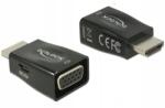 Delock Hdmi(m)- Vga(f)+usb adapter Micro(f) fekete (4043619659029)